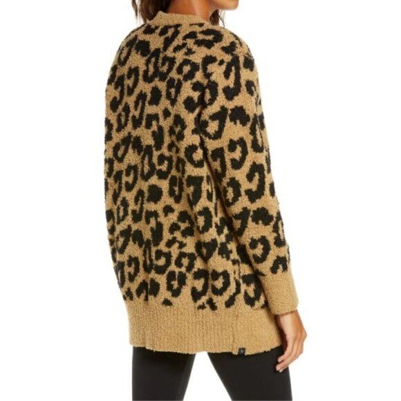💕BAREFOOT DREAMS💕 CozyChic Leopard Cardigan (M) - Picture 5 of 16